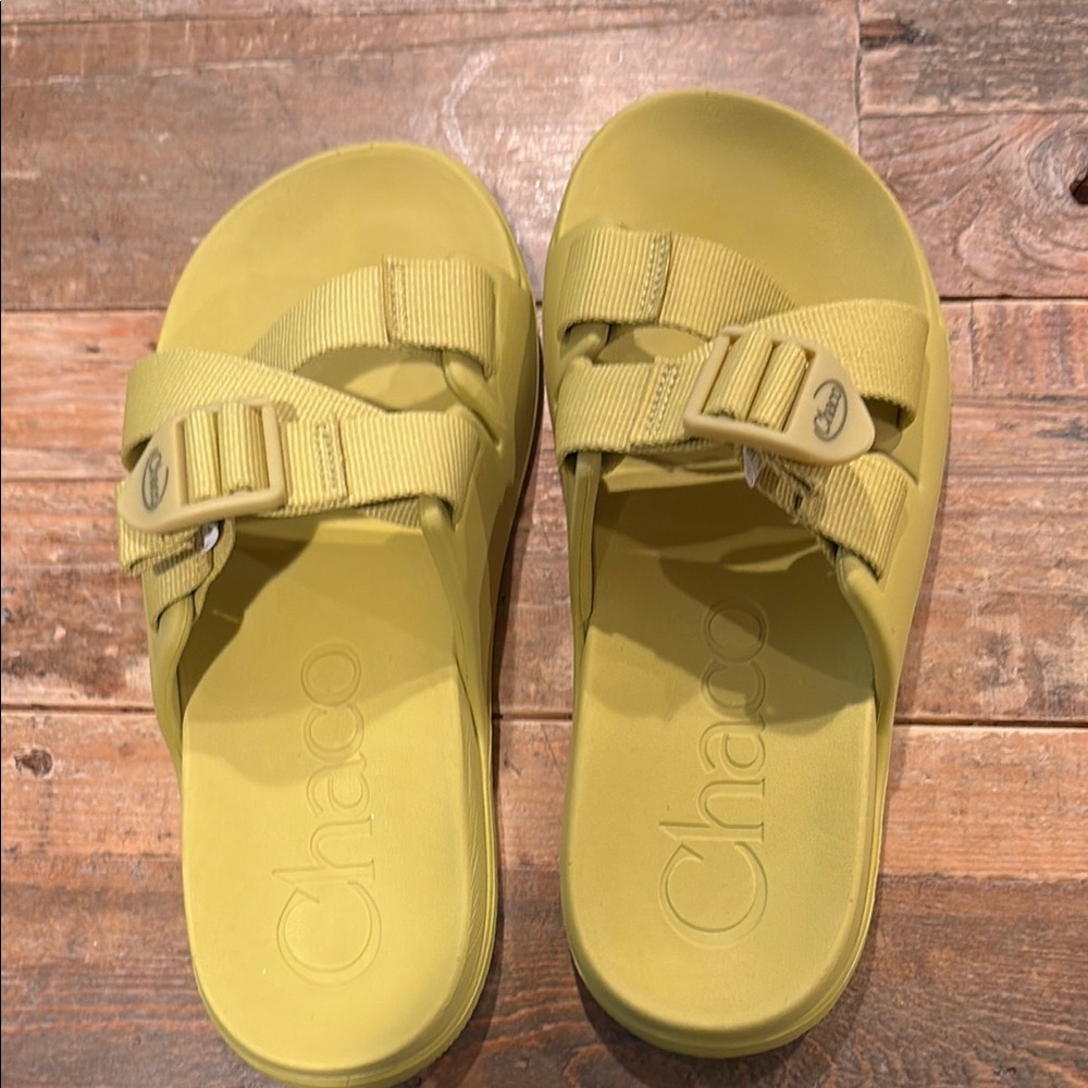 Chaco Yellow Sandals Sporty Slide